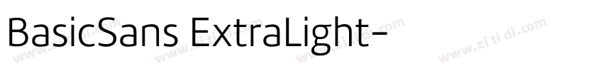 BasicSans ExtraLight字体转换